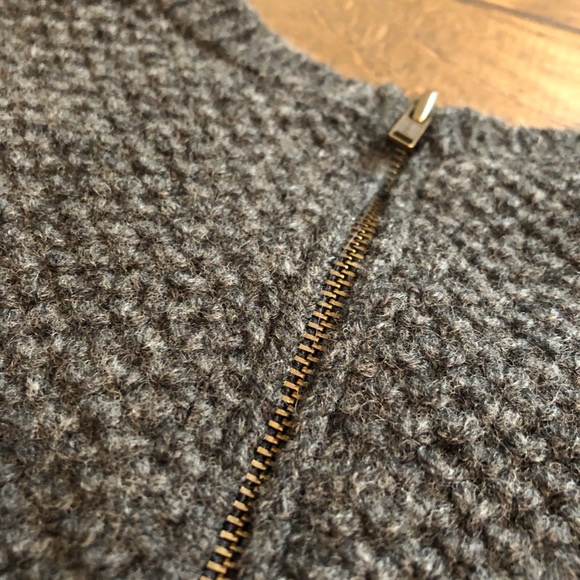J Crew Grey Sweater with Blue Built in Shirt XXS - Picture 6 of 6